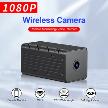 WD9 מיני WiFi מצלמה 1080P HD אלחוטית מרחוק צג מצלמת IP זעירה מקליט וידאו המצלמה הזעירה מקורה