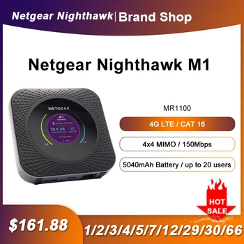סמארטפון M1 Netgear נץ הלילה Mr1100 4GX Gigabit LAN/WAN Rj45 LTE ניידים נתב 3G 4G נתב מודם עם חריץ ה-Sim