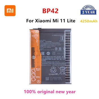 שיאו mi 100% Orginal BP42 4250mAh סוללה עבור Xiaomi Mi 11 לייט באיכות גבוהה הטלפון החלפת הסוללות