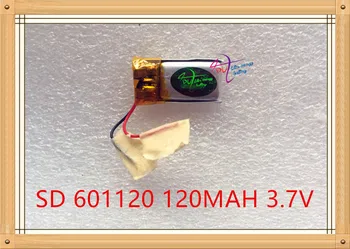 ליטר אנרגיה סוללה 3.7 V סוללת ליתיום פולימר 601120 120MAH אוזניות Bluetooth רמקולים steelmate צעצועים קטנים