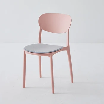 חדר שינה מודרני האוכל כיסא פלסטיק Nordic Lounge לערום כיסא איפור עיצוב משרדים הלבשה Silla De Comedor פריטים ביתיים