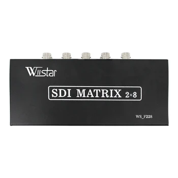 SDI מטריקס 2x8 SDI להחליף בין 2 ל-8 ממיר עבור 3G HD SD צג מצלמת אבטחה מצלמות במעגל סגור, וידאו