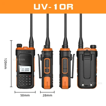 Baofeng BF-UV10 מכשיר קשר 5W UV Dual Band 144-148MHz&430-440 MHz נייד רדיו 128CHs Pofung 2-דרך משדר FM רדיו