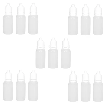 500PCS 15Ml פלסטיק ריק Squeezable טפי בקבוקים עין נוזלי טפי למילוי בקבוקים