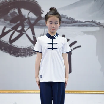הקיץ מבוגרים וילדים אלסטי וושו בגדים קונג פו שמלת טאי צ ' י בגדים אומנות לחימה אחידה קון מאסטר 2023 סגנון חדש