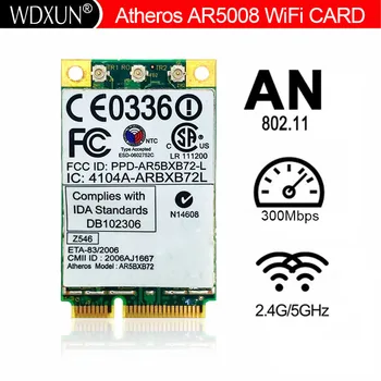 Atheros 5418 AR5008 AR5BXB72 Wifi Mini-PCI 802.11 ABGN 300M