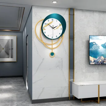 יוקרה קישוט שעון קיר הסלון נורדי משק הבית השעון אישיות יצירתית שעון קיר פשוט אמנות מודרנית קיר שעון