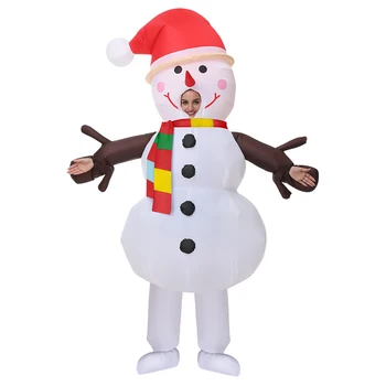 למבוגרים שלג סנטה קלאוס, עץ מתנפח תחפושות קריקטורה אנימה מפואר שמלה חליפה לחג המולד המפלגה Cosplay תלבושות עבור השנה החדשה.