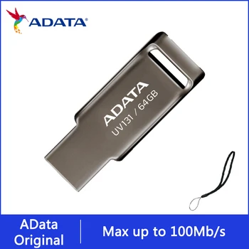 ADATA AUV131 16GB 32GB 64GB כונן עט רמקול מתכת במהירות גבוהה מוצפן U דיסק סדרת ה-USB Flash Drive 3.2 עבור הטלפון