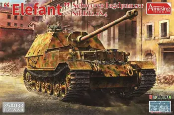 משעשע תחביב 35A033 בקנה מידה 1/35 פיל ELEFANT SCHWERRER Jagdpanzer Sd.Kfz.184