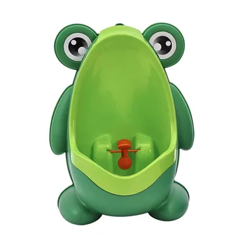 צפרדע חמודה תינוק בסיר שירותים המשתנה ילדים לנסוע הכשרה בסיר צפרדע ילדים לעמוד אנכי פיפי של תינוק פעוט על הקיר