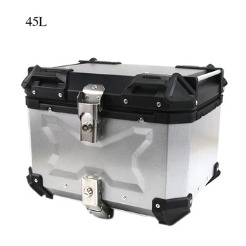 45L אוניברסלי אופנוע סגסוגת אלומיניום אחורי המזוודה תיק שחרור מהיר חשמלי אופנוע עמיד למים הזנב תיבת תיבת אחסון