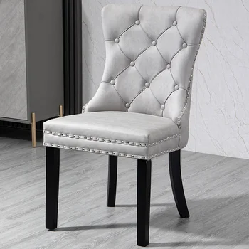 חמוד אלסטי מודרני כיסאות עץ בעיצוב הסלון טרקלין כיסא עור יוקרתי, מסיבת Muebles דה לה סאלה נורדי ריהוט הבית
