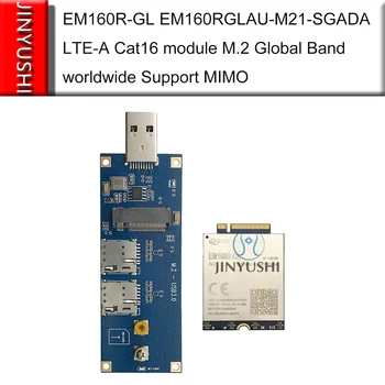 לא הנדסה דגימות Quectel EM160R-GL EM160RGLAU-M21-SGADA עם USB 3.0 מתאם ה-LTE-A Cat16 מודול מ. 2 תומך MIMO EM160R