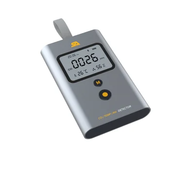 עיצוב חדש CO גלאי גז עם Bluetooth APP כולל טמפרטורה , לחות, Bluetooth חיצוני CO גז alalrm