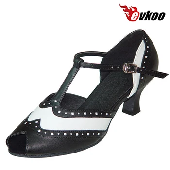Evkoodance חמה למכירה באיכות גבוהה עור אמיתי לאישה המודרנית נעלי ריקוד 6 ס 