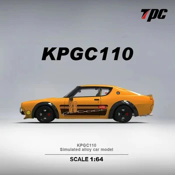 TPC 1:64 LBWK ניסן KPGC110 #26 צהוב limited999 Diecast Model המכונית