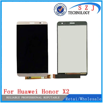 חדש עבור Huawei Honor X2 MediaPad X2 פנינה 703L תצוגת LCD + מסך מגע דיגיטלית זכוכית חיישן הרכבה, משלוח חינם