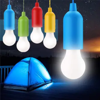 נורת LED אור חיצוני תלוי אורות אוהל אור שרוך אורות אור קמפינג נייד בלילה לאור פנס מנורת