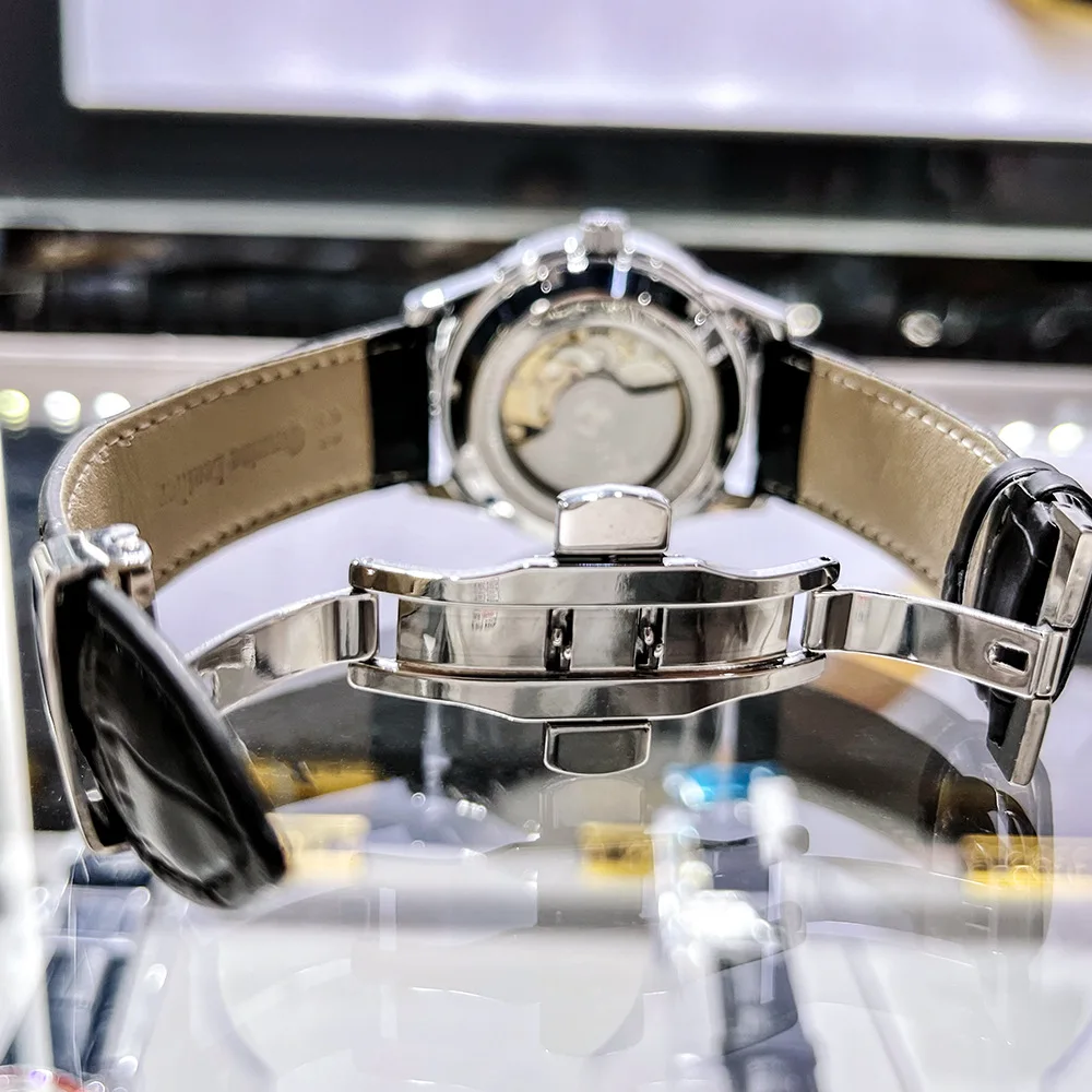 AOKULASIC אנשים עסקים חדשים מכאניים שעונים האופנה איש ספורט עמיד למים אוטומטית השעון זוהר שעון יד Relogio Masculino . ' - ' . 4