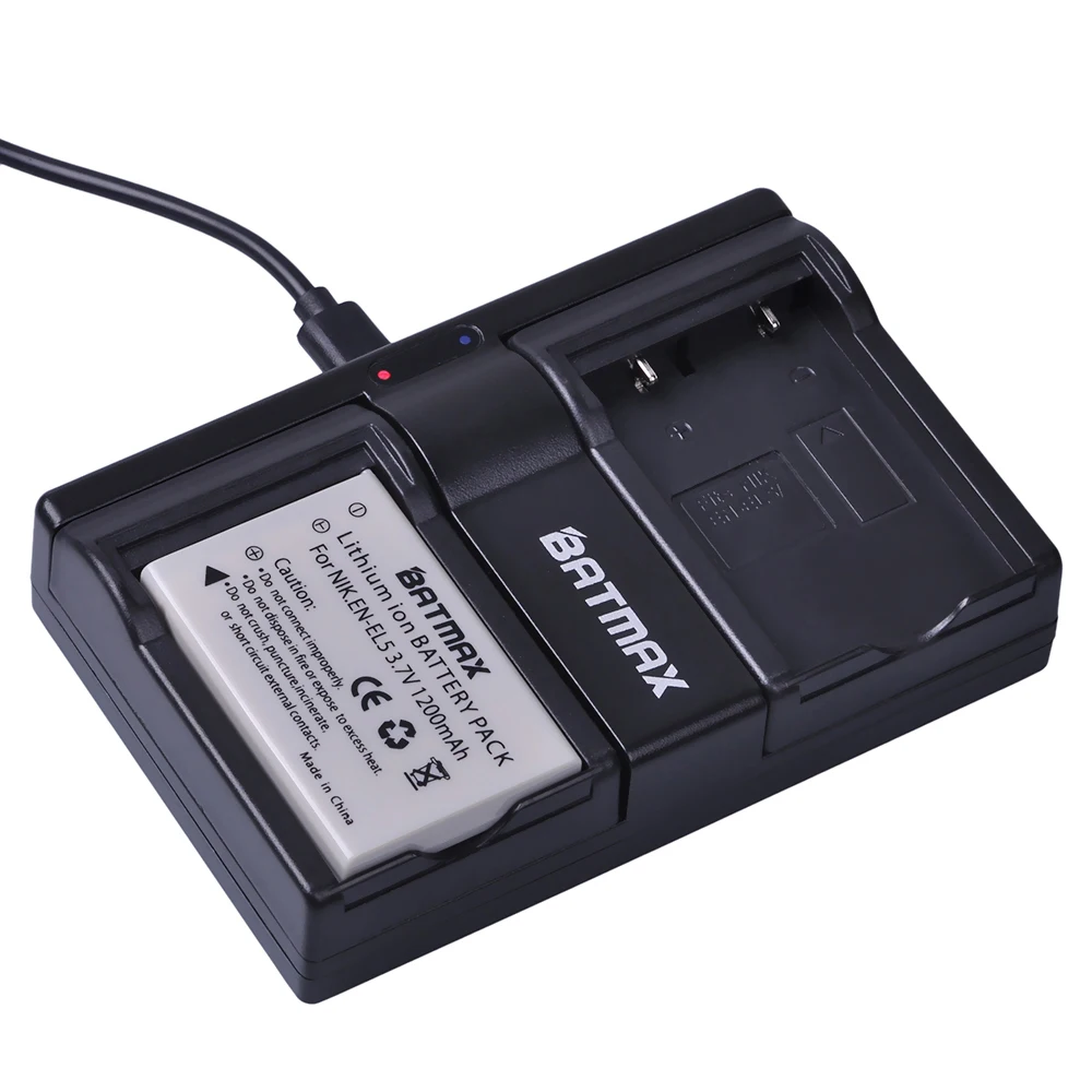 Batmax 2Pcs EN-EL5 EN EL5 EL5 Li-ion סוללה נטענת +Dual USB מטען עבור ניקון מצלמה קולפיקס P80 P90 P100 P500 P510 P520 . ' - ' . 4