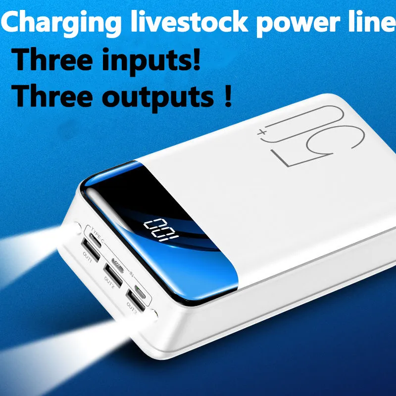 Chargeur rapide universel 5V 2.1 A batterie externe 100% 98000mah 100000mah, גרנדה capacité, יוצקים téléphone נייד, nouveauté . ' - ' . 3