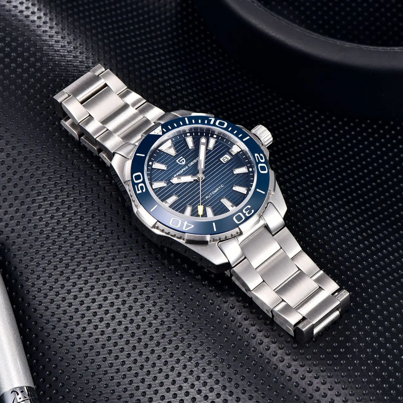 Pagani עיצוב 2023 עסק של גברים אוטומטיים מכאני שעון עמיד למים NH35 שעון יוקרה ספיר זכוכית שעון לגברים רלו ההום . ' - ' . 2