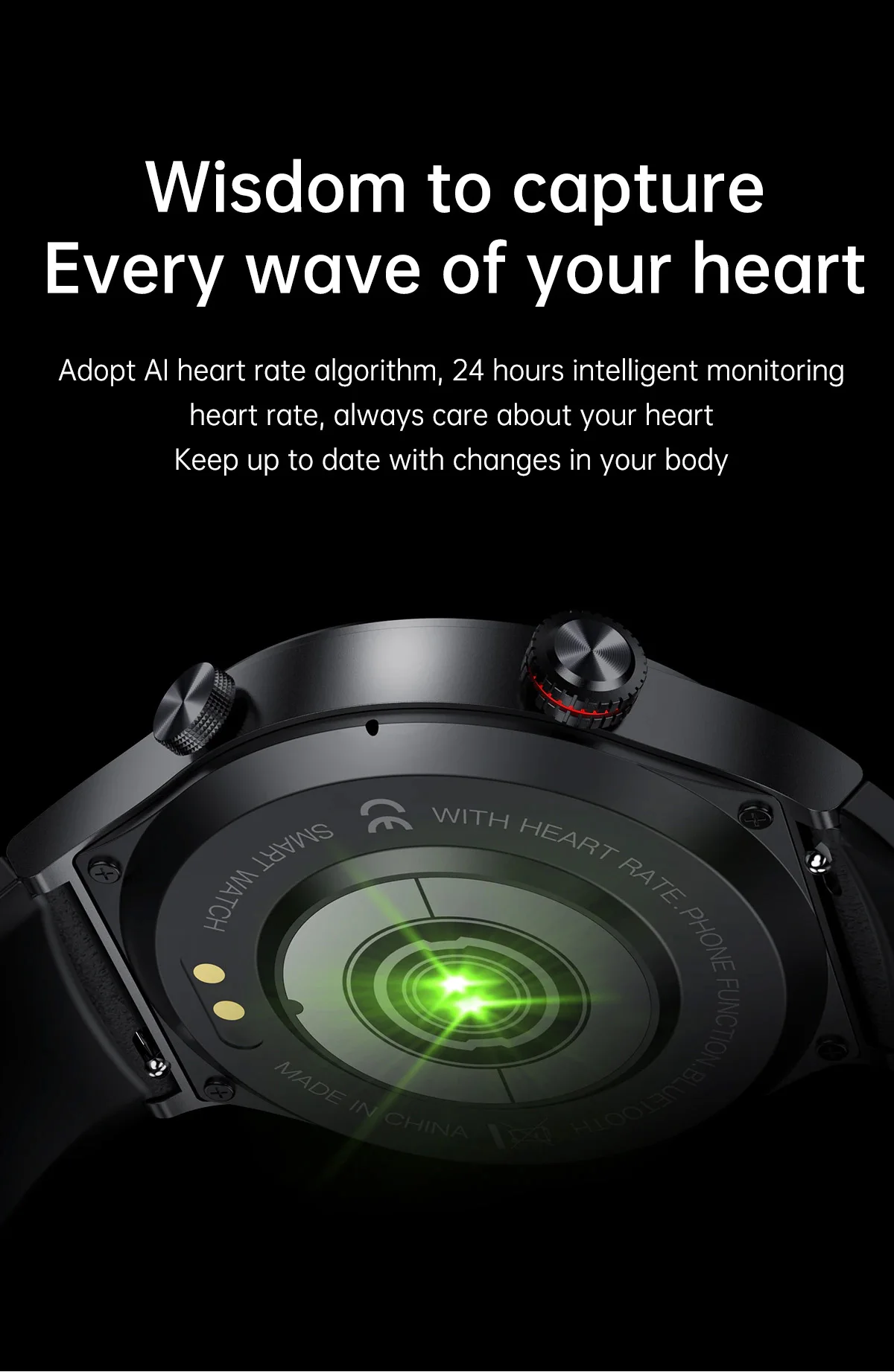 Ulefone כוח שריון 18T שעון חכם ספורט קצב הלב החמצן בדם ניטור לחץ מסלול GPS Tracker צמיד כושר . ' - ' . 5
