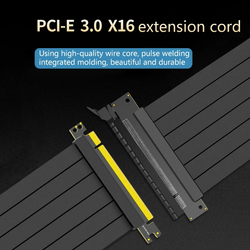 מהירות מלאה 3.0 PCIE X16 קמה בכבלים, כרטיס מסך הארכת כבל PCI Express קמה מוגן Extender עם antijam עבור GPU AXYB . ' - ' . 4