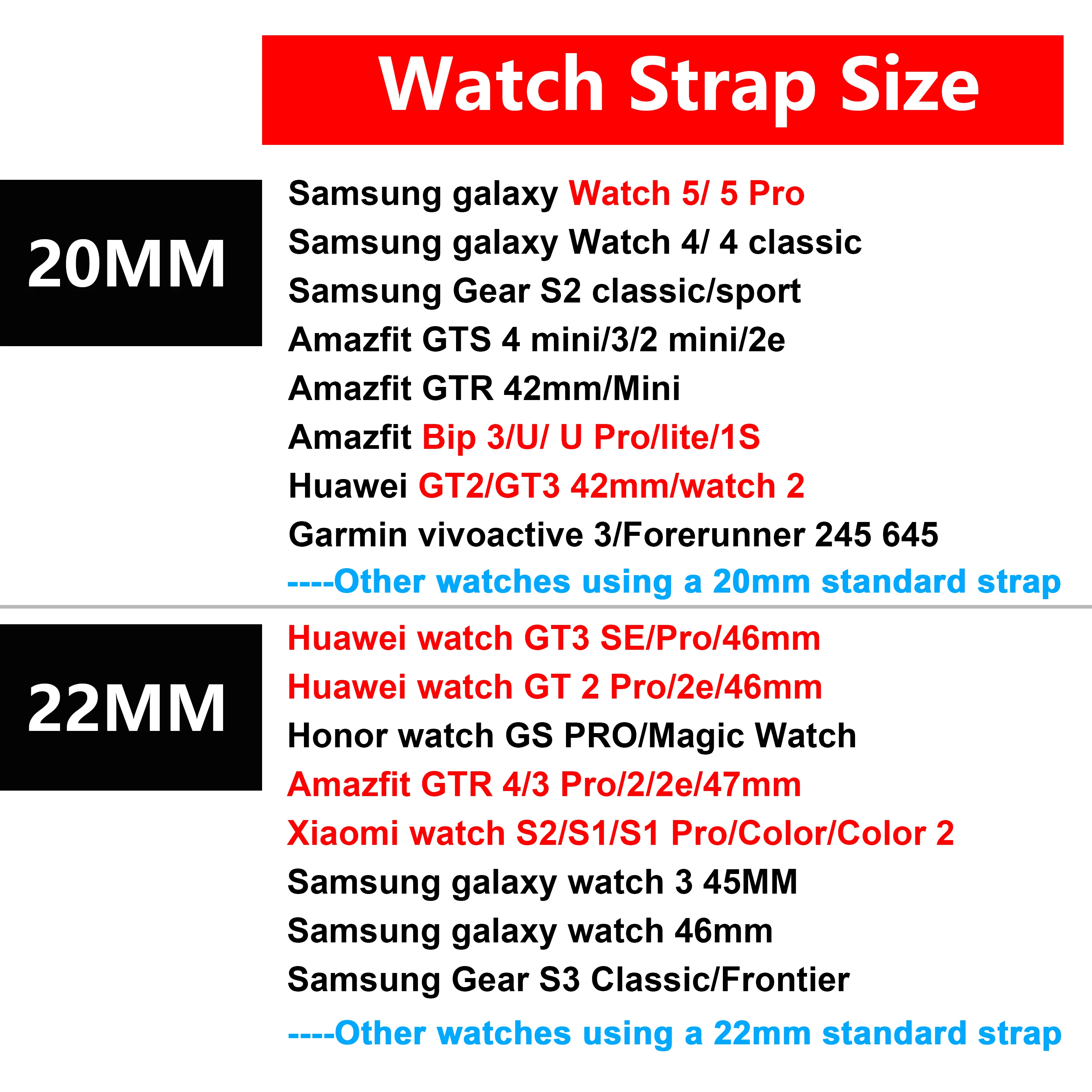 רצועה עבור Samsung Galaxy השעון 4 5 pro 40mm 44mm להקת שעון 20 22 מ 